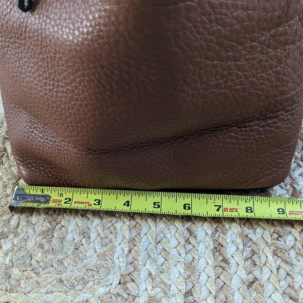 Dooney & Bourke Brown Leather Hobo Handbag - Picture 13 of 16
